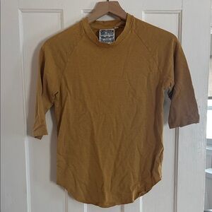 Jungmaven Mustard 3/4 Sleeve Tee